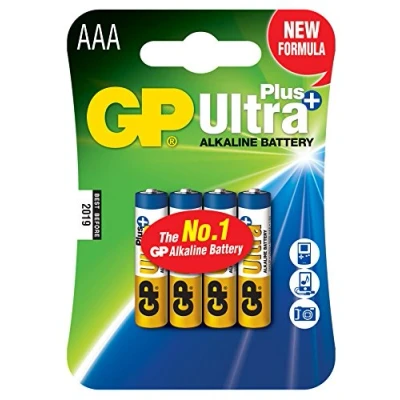 Afbeelding van GP AAA Alkaline batterij Ultra Plus 1,5V (4 stuks)