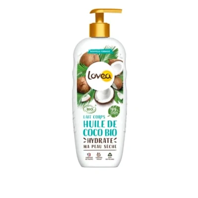 Afbeelding van 3x Lovea Biologische Bodylotion Kokos 250 ml