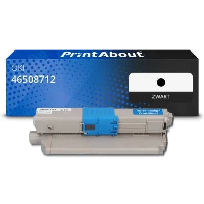 Afbeelding van Huismerk OKI 46508712 Toner Zwart