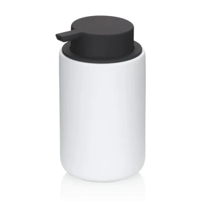 Afbeelding van Kela, Zeepdispenser + Zeepbakje, Sana 300 ml, zwart/wit