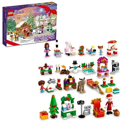 Afbeelding van LEGO Vrienden 2022 Adventskalender 41706 Bouwspeelgoedset; 24 cadeaus en vakantiespeelgoed, inclusief Santa&#039;s Slee; voor kinderen, jongens meisjes, vanaf 6 jaar (312 stuks)