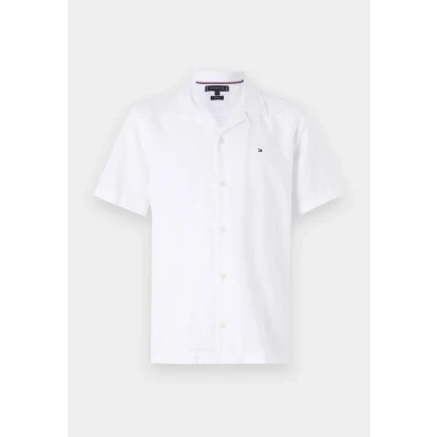Afbeelding van Tommy Hilfiger Blend Solid Overhemd, Heren, Maat: 3XL, White