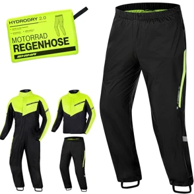 Afbeelding van SHIMA HydroDry 2.0 Motorfiets regenbroek, zwart geel, afmeting 4XL voor man