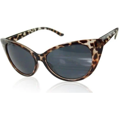 Afbeelding van Hidzo Zonnebril Cat Eye Luipaard UV 400 In brillenkoker