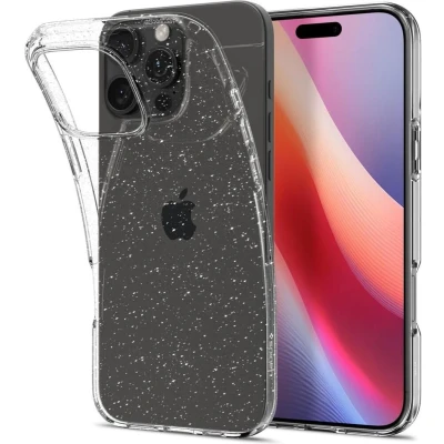 Afbeelding van Spigen Liquid Crystal Glitter Case Compatibel met iPhone 16 Pro hoejse Quartz