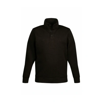 Afbeelding van JP1880 Halfzip Collar WITH Buttons Trui, Heren, Maat: 5XL, Dark brown