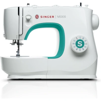 Afbeelding van Singer M3305 Naaimachine Wit/Groen