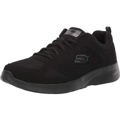 Afbeelding van Skechers Sport Dynamight 2.0 Fallford Sneakers laag, Heren, Maat: 43, Black Leer en textiel