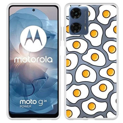 Afbeelding van Cazy Hoesje geschikt voor Motorola Moto E14 Siliconen Eitje
