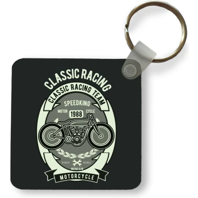 Afbeelding van Sleutelhanger Uitdeelcadeautjes Motor Letters Vintage Quote Plastic Vaderdag cadeau Geschenk Cadeautje voor hem Tip Mannen
