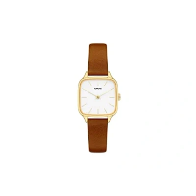 Afbeelding van KOMONO Kate Gold Tan Women&#039;s Japanese Quartz Analogue Watch with Leather Strap
