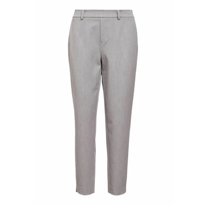 Afbeelding van Object Objlisa Broek, Dames, Maat: 34, Light grey melange
