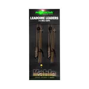 Afbeelding van Korda Heli Safe Leadcore Leaders 1m (2 pcs) Maat : Weed