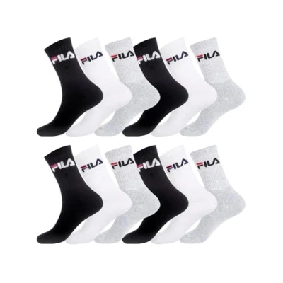 Afbeelding van Fila Sportsokken voor heren, verpakking van 12 stuks, meerkleurig (Multicolore A MC), 39 42 (UK 5.5 8 ? US 6.5 9)