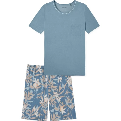 Afbeelding van Schiesser Comfort SET Pyjama, Dames, Maat: 42, Blaugrau