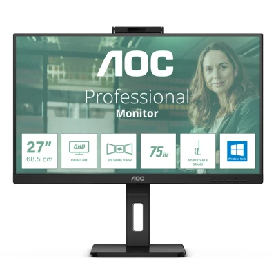 Afbeelding van AOC Pro Line Q27P3CW LED monitor Energielabel F (A G) 68.6 cm (27 inch) 2560 x 1440 Pixel 16:9 4 ms HDMI, DisplayPort, Hoofdtelefoonaansluiting, USB 3.2 Gen