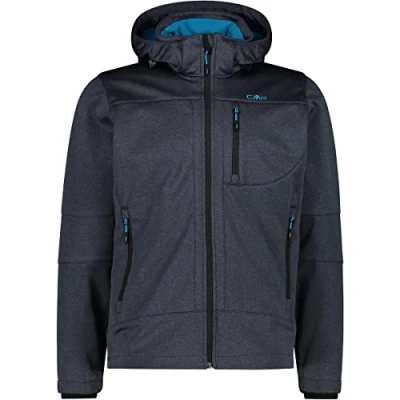 Afbeelding van CMP Herenjas met capuchon en ritssluiting, titanium mel., 56