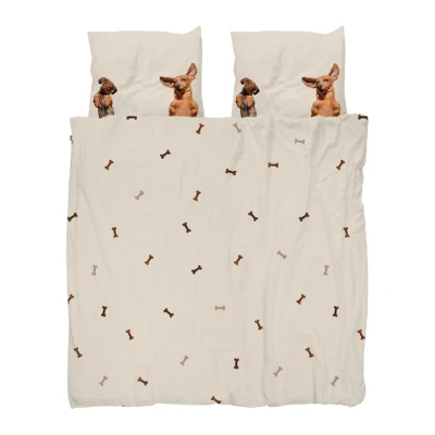 Afbeelding van Dekbedovertrek Snurk Dachshund Friends Percal 200 x / 220 cm 2 Persoons