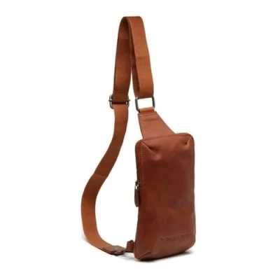 Afbeelding van The Chesterfield Brand Leren Crossbody Tas Cognac Cambridge