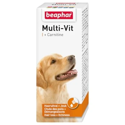 Afbeelding van Beaphar Laveta Hond Carnithine Voedingssupplement Huid Vacht 6 x 50 ml