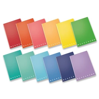 Afbeelding van Monocromo Large Original Bold Color 5mm Graph with Margin Notebooks 10 Pack