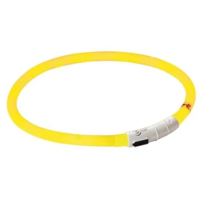 Afbeelding van LED EASYDOG halsband geel inkortbaar 20 tot 70 CM oplaadbaar