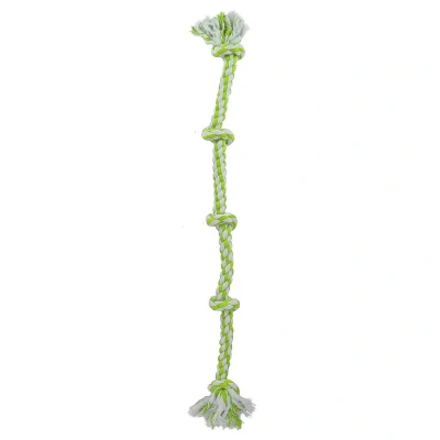 Afbeelding van Adori Flostouw Xl Wit&amp;Lime Hondenspeelgoed 150 cm