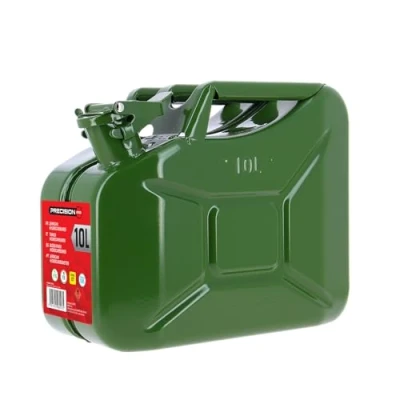 Afbeelding van PRECISIE STAAL VS metalen jerrycan 10L benzine