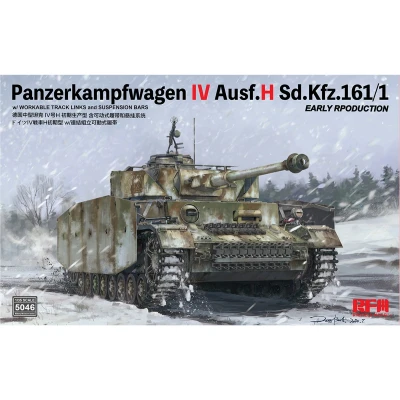 Afbeelding van 1:35 Rye Field Model 5046 Panzerkampfwagen IV Ausf.H Sd.Kfz.161/1 EARLY Prod. Plastic Modelbouwpakket