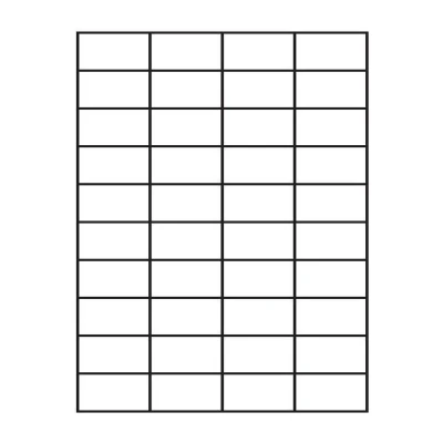 Afbeelding van A4 etiketten 48,5 x 25,4 mm wit (100 vel)