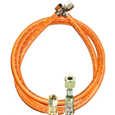 Afbeelding van TGO Gasgeräte GmbH Propaangaslang met 1/4 inch links x 8 mm snijringschroefverbinding (winterbestendig, 40 cm)