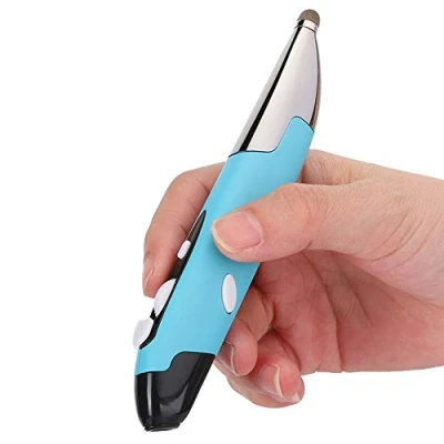 Afbeelding van Wireless Pocket Pen Mouse, Verstelbaar 800/1200/1600 dpi USB Light Mouse voor laptops Tablets Smartphones Ergonomische PenType Winds 7/8/XP/2000/Android/OS X(Blauw)