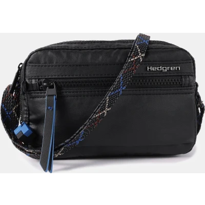 Afbeelding van Hedgren Schoudertas Maia Small Crossover RFID Creased Black Zwart