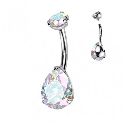 Afbeelding van Piercing titanium set drup multi kleur
