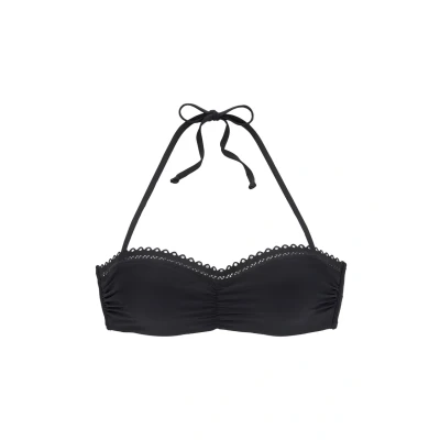 Afbeelding van s.Oliver BÜGELBANDEAU Bikinitop, Dames, Maat: 40xD, Schwarz