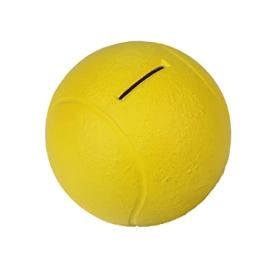 Afbeelding van HMF 48910 Spaarpot tennisbal met sleutel, diameter 10 cm, geel