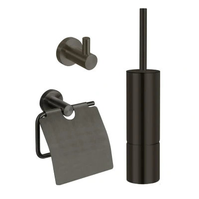 Afbeelding van Best Design One Pack toilet accessoiresset Moya gunmetal