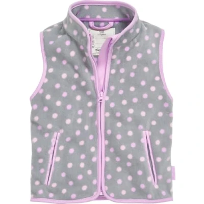 Afbeelding van Playshoes Unisex kinder stippen, fleece vest, grijs, 140, 140 cm