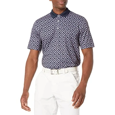 Afbeelding van Amazon Essentials Men&#039;s Sneldrogend golfpoloshirt met normale pasvorm (verkrijgbaar in grote en lange maten), Marineblauw Zeeschelpen, XS
