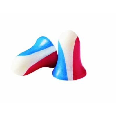 Afbeelding van Howard Leight by Honeywell Super USA Wegwerp Foam Shooting Oordopjes, 10 paar (R 01891), Rood/Wit/Blauw