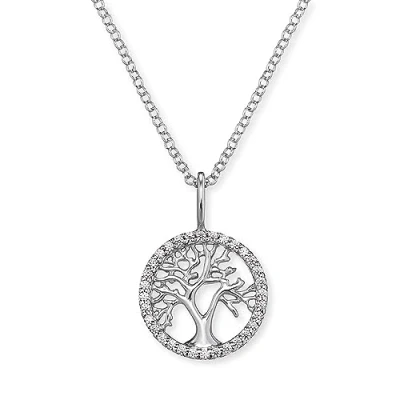Afbeelding van Engelsrufer Ketting ERN LILTREE ZI Lengte 40 + 4 CM Gerhodineerd sterling zilver