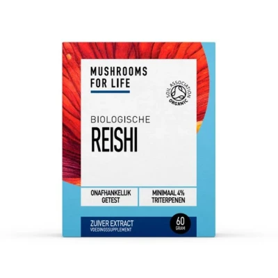 Afbeelding van Mushrooms F Life Reishi Poeder Bio 60g