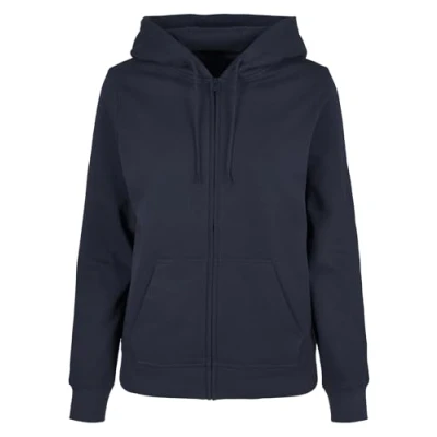Afbeelding van Build Your Brand Dames Basic Zip Hoody Hoodie, Heather Grey, L