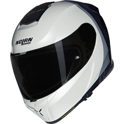 Afbeelding van Nolan N80 8 Verniciatura Speciale N Com Helm, zwart wit beige, afmeting L voor man