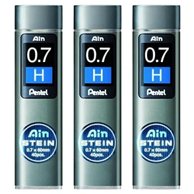 Afbeelding van Pentel, Vervangende cartridge, Potloodstiften AinStein (Reservemijnen, Grafiet, 0.70 mm)