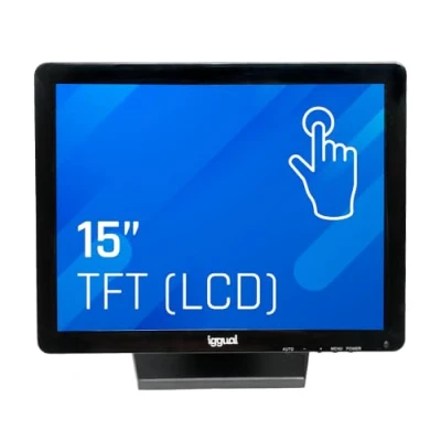 Afbeelding van Monitor met Touchscreen iggual MTL15B 15&quot; LCD XGA USB Zwart (S0215634)
