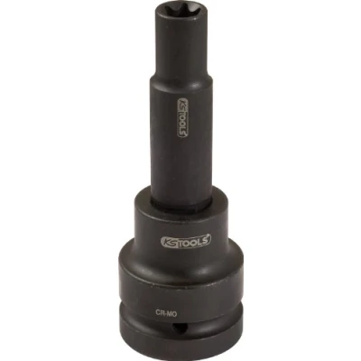 Afbeelding van KS Tools 450.0451 3/4&quot; Bit dopsleutel Torx E, kracht, lang, E18
