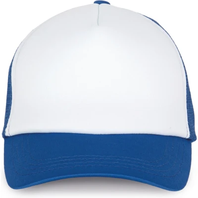 Afbeelding van K up Trucker Pet 5 panelen KP111 White / Royal Blue