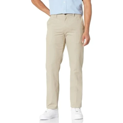 Afbeelding van Amazon Essentials Slim Fit kreukbestendige Flat Front Chino Pant Casual, Khaki, 38W x 28L