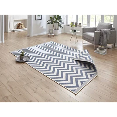 Afbeelding van Dubbelzijdig Vloerkleed Palma 120x170cm Blauw Modern 123vloerkleed.nl is de online webshop voor vloerkleden en woonaccessoires.